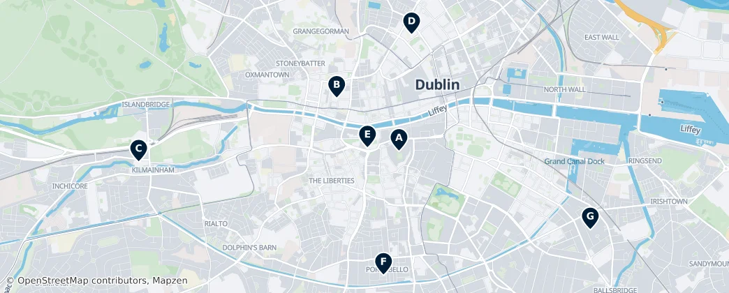 Map of Dublin