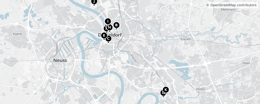 Map of Düsseldorf
