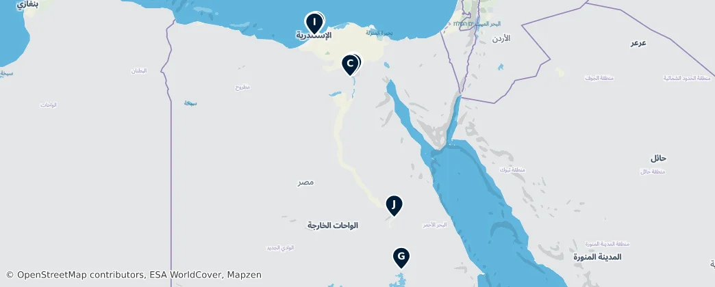 Map of Egypte