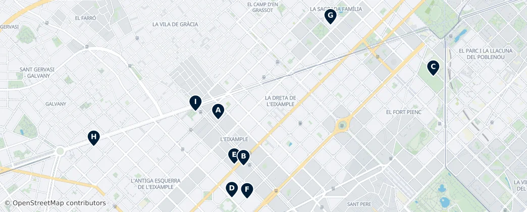 Map of Eixample