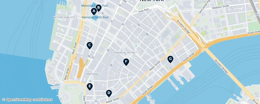 Map of Financial District