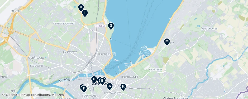 Map of Genève