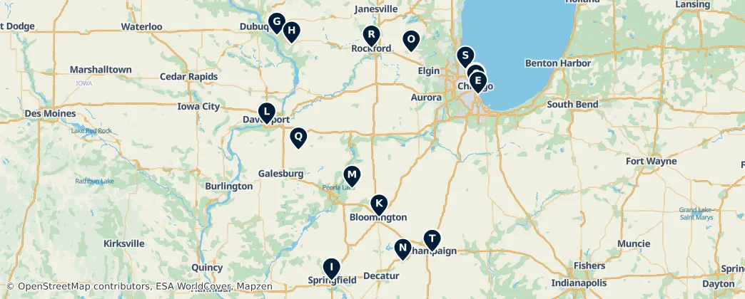 Map of Illinois