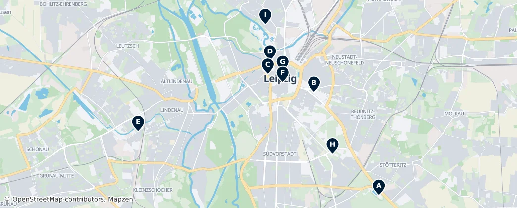 Map of Leipzig