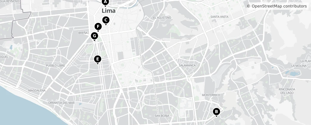 Map of Lima