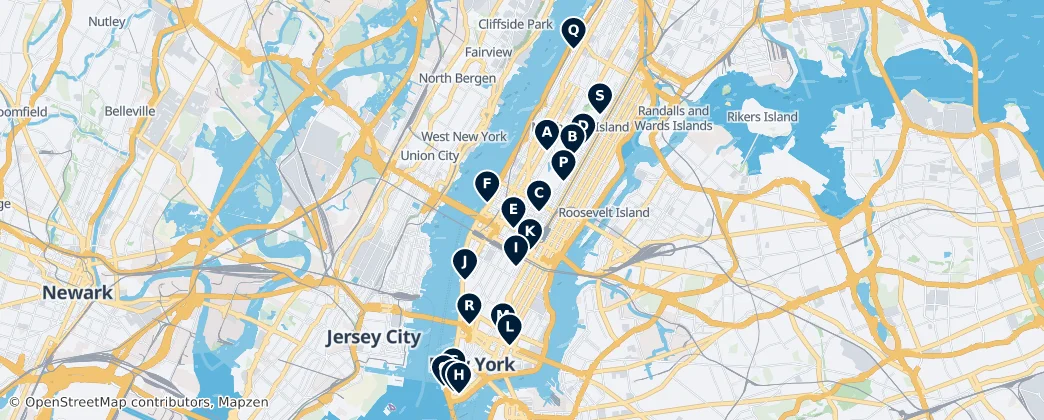 Map of Manhattan