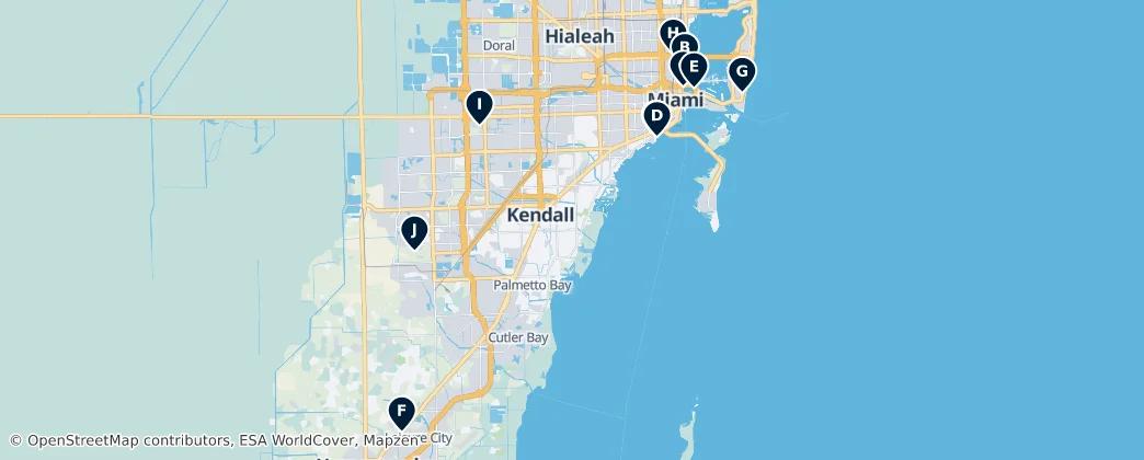 Map of Miami-Dade County