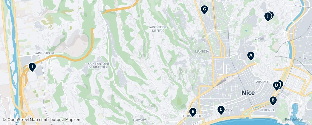 Map of Nice