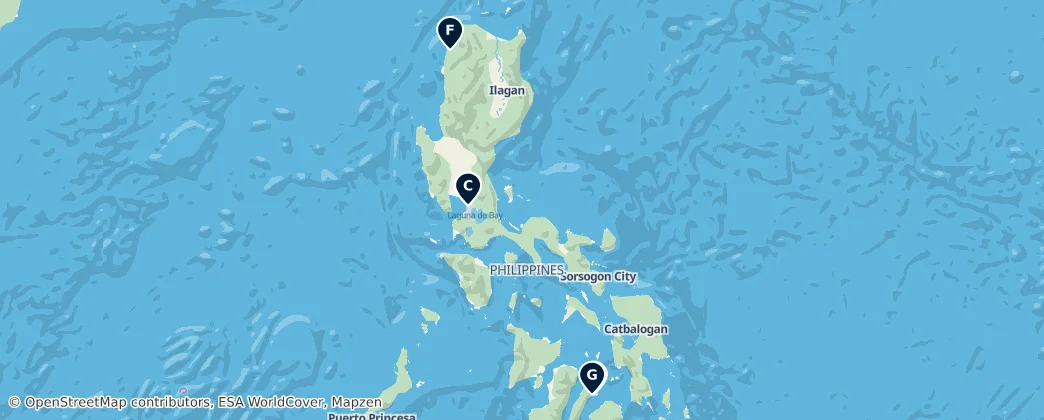 Map of Philippines maritime boundary