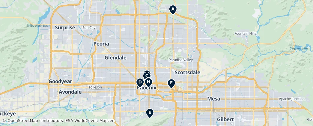 Map of Phoenix