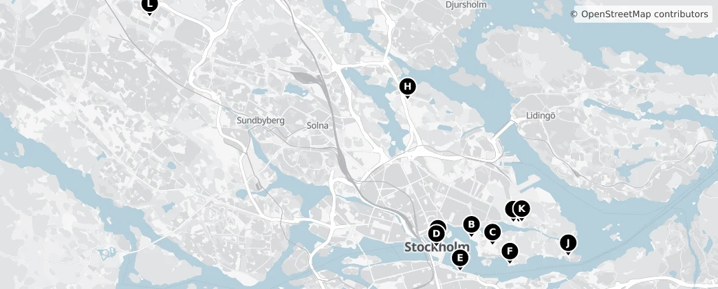 Map of Stockholm Municipality