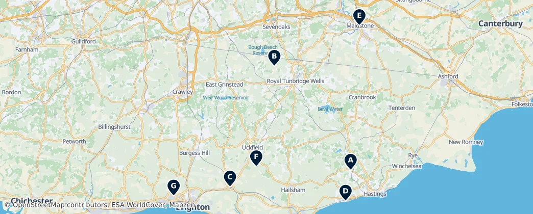 Map of Weald