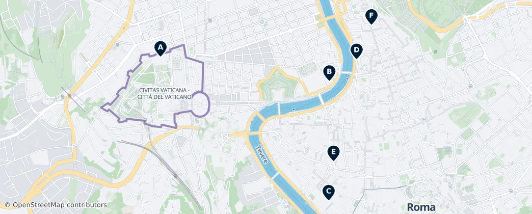 Map of Vaticaanstad