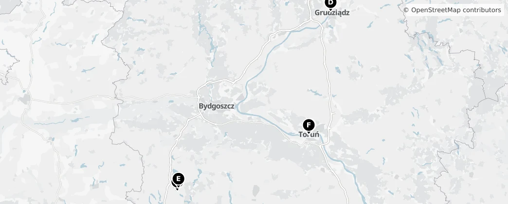 Map of Koejavië-Pommeren