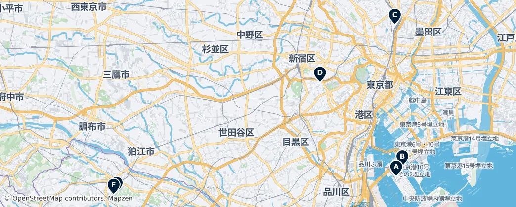 Map of 武蔵国