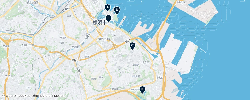 Map of Naka ward