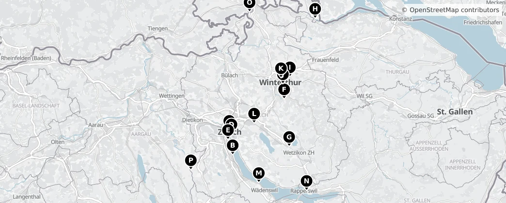 Map of Zürich