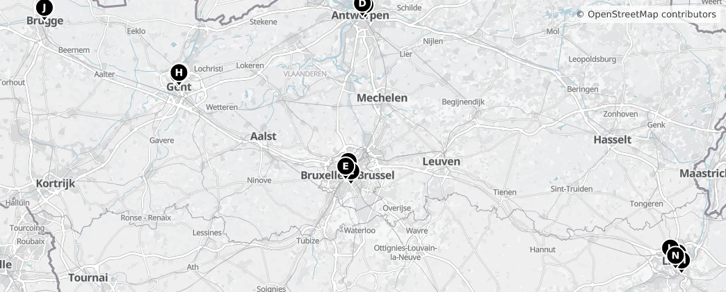 Map of België