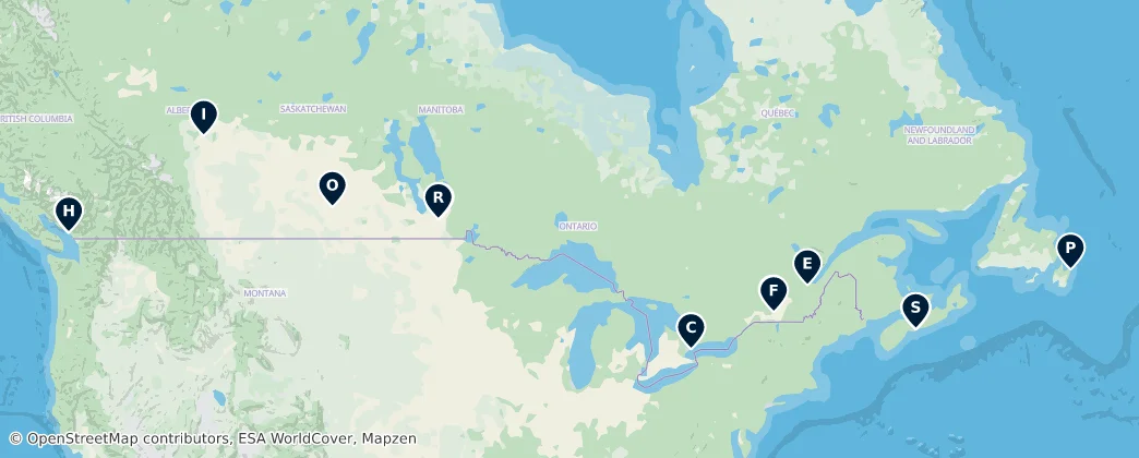 Map of Canada
