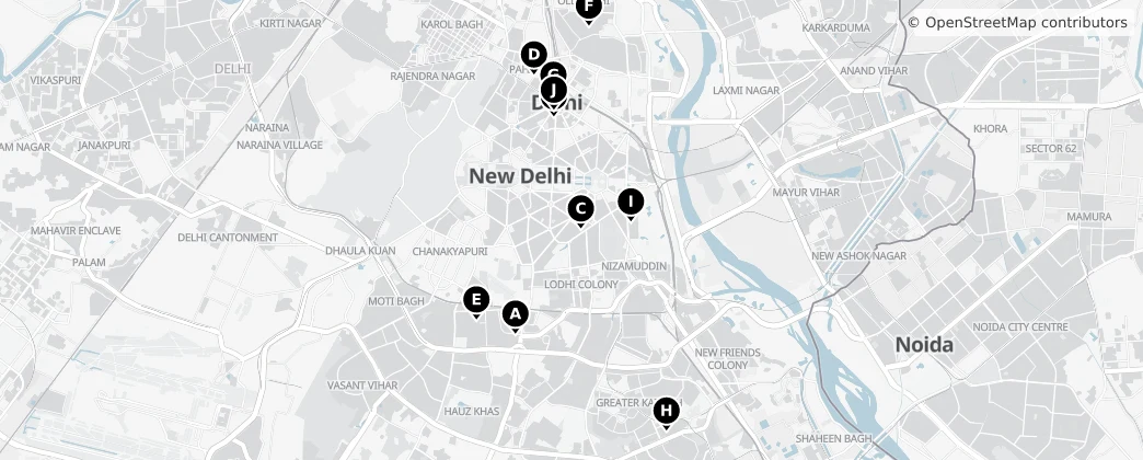 Map of Delhi
