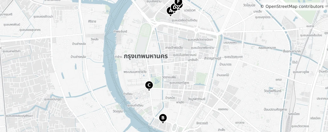 Map of Phra Nakhon