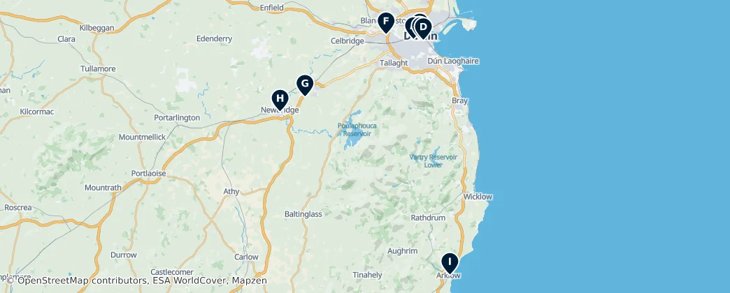 Map of Leinster