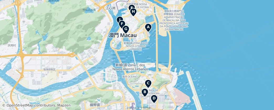 Map of Macau