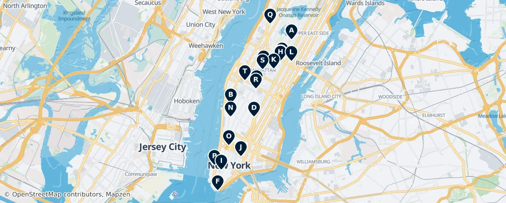 Map of Manhattan