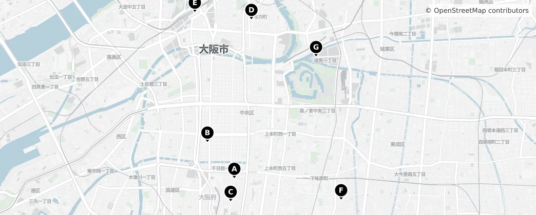 Map of Osaka