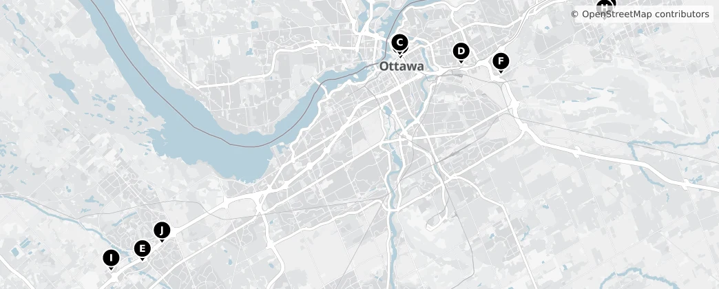 Map of Ottawa