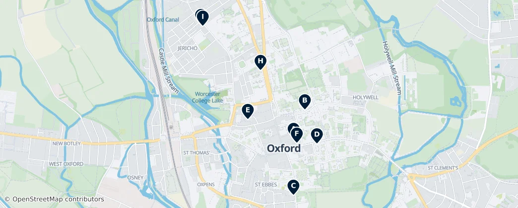 Map of Oxford