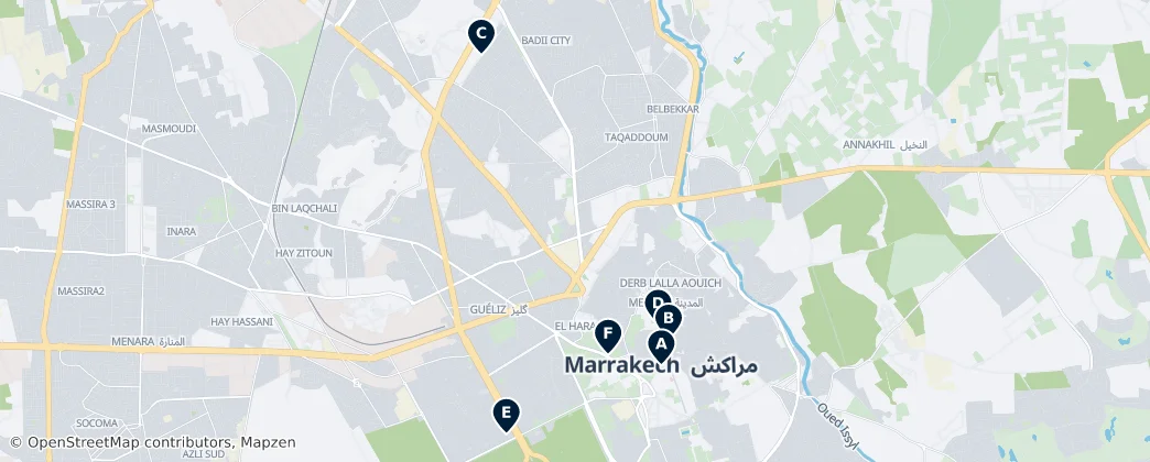 Map of Marrakech