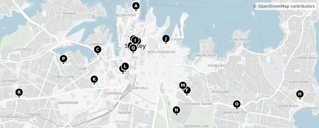 Map of Sydney