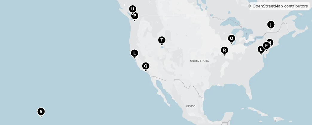 Map of Noord-Amerika