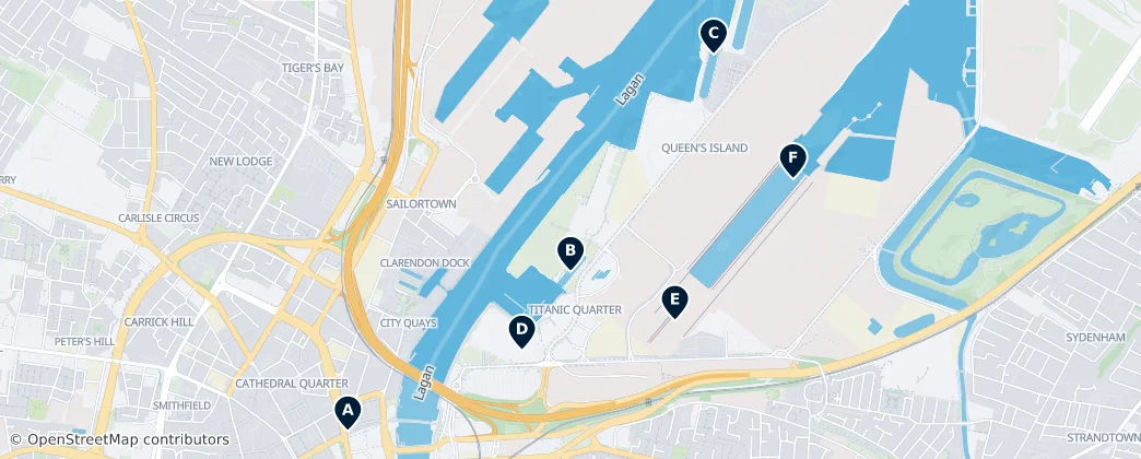 Map of Belfast