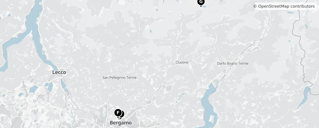 Map of Bergamo
