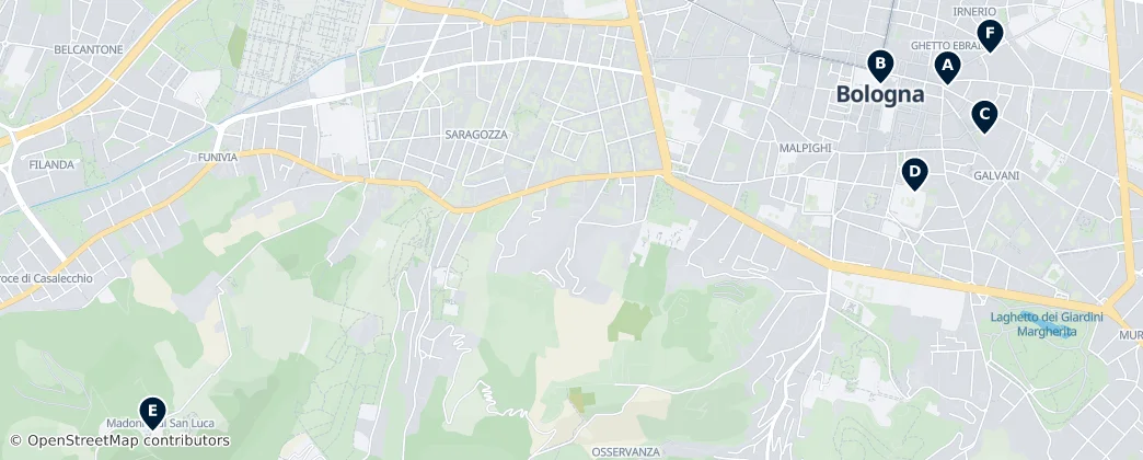 Map of Bologna