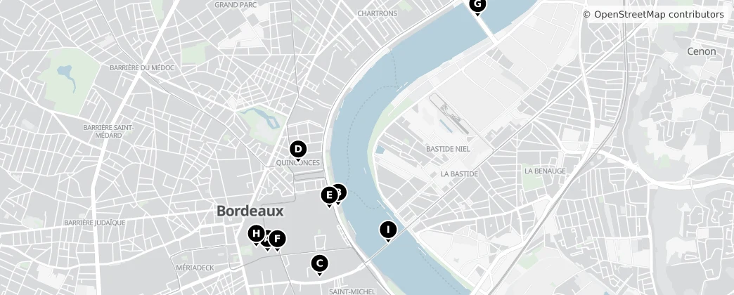 Map of Bordeaux