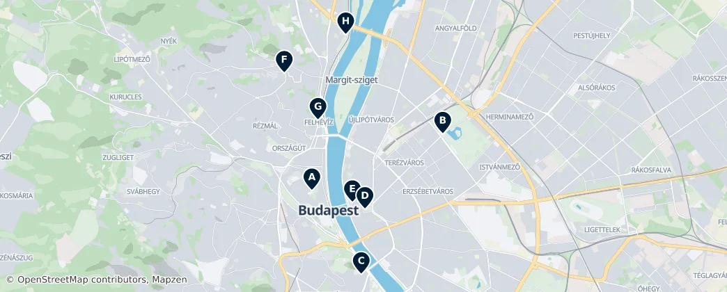 Map of Boedapest