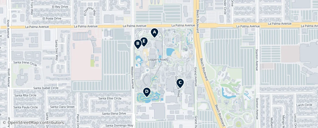 Map of Buena Park