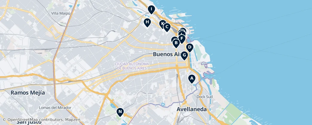 Map of Buenos Aires