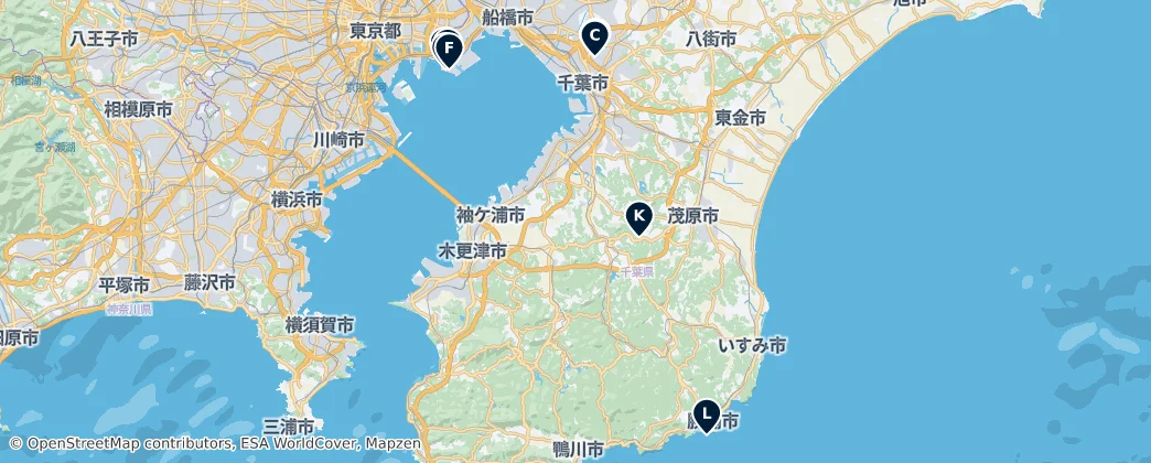 Map of Chiba