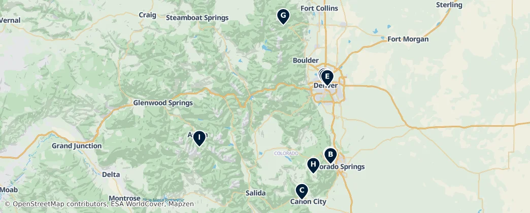 Map of Colorado