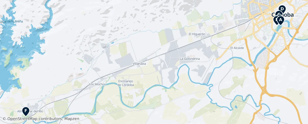 Map of Córdoba