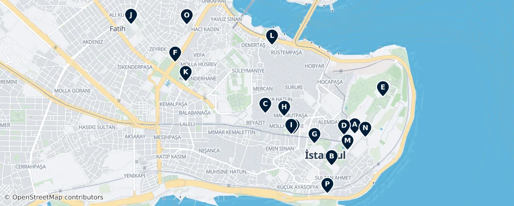 Map of Fatih