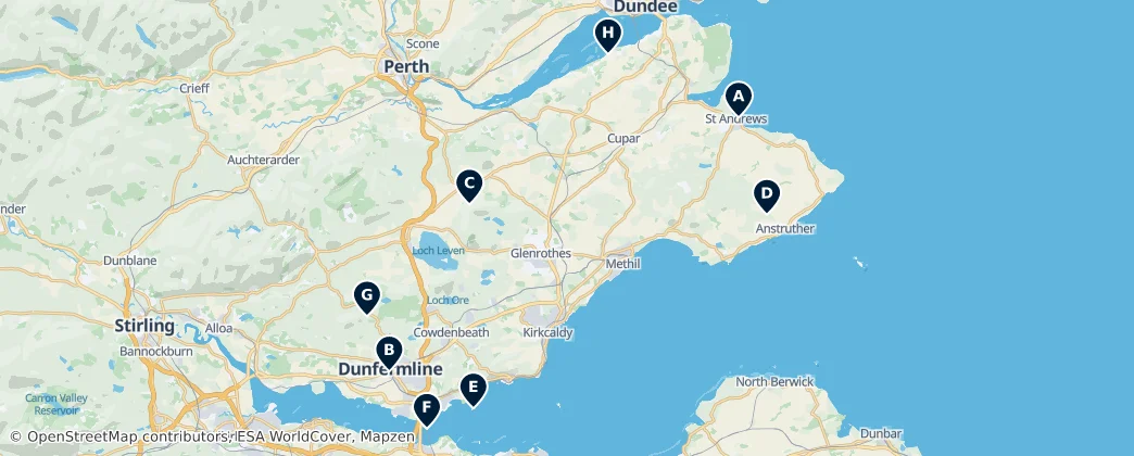 Map of Fife