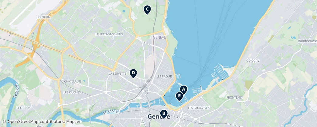 Map of Genève