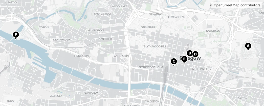 Map of Glasgow