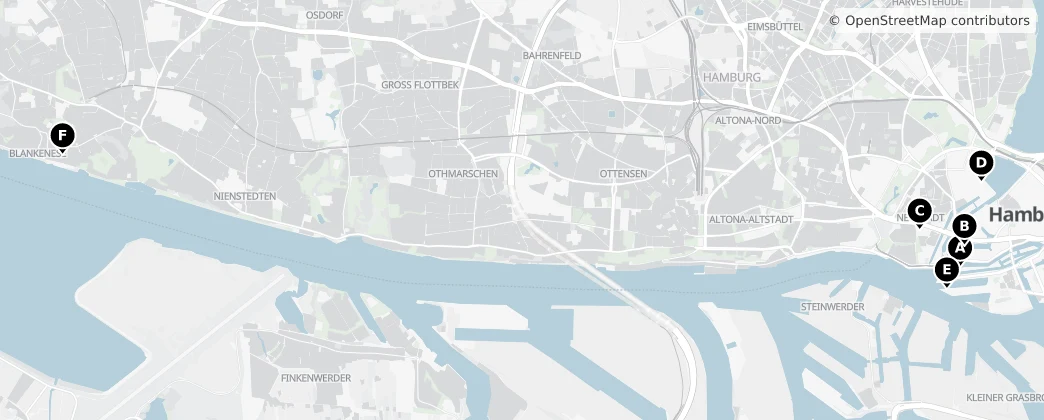 Map of Hamburg