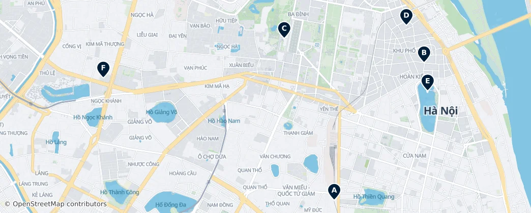 Map of Hanoi
